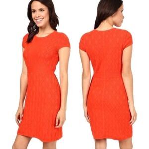 Tommy Bahama Pickford Cap Sleeve Coral Color Sweater Dress Size Medium